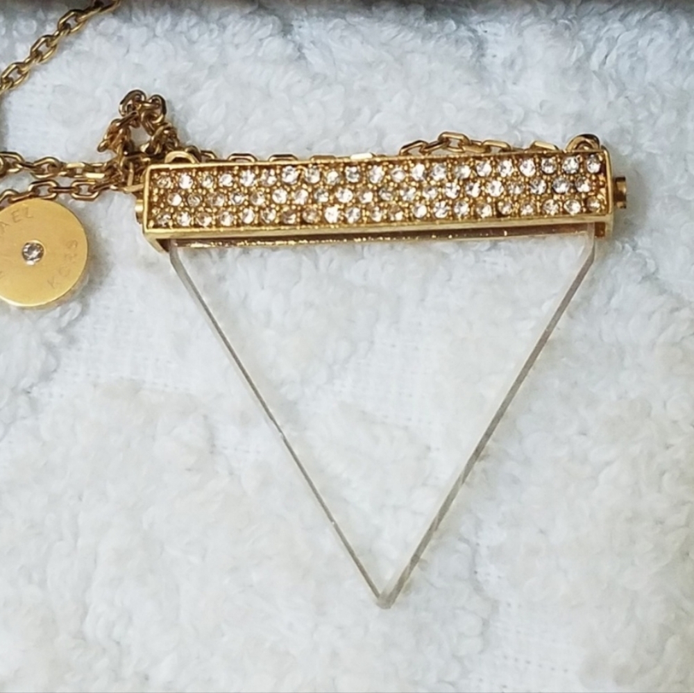 🎋Michael Kors Triangle Crystal Pendant - Picture 2 of 7